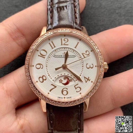 Jaeger LeCoultre Rendez Vous 3442440 ZF Factory Rose Gold Silver Dial