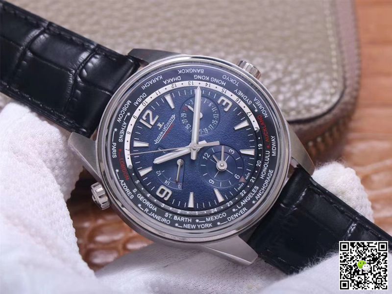 Jaeger LeCoultre Polaris Geographic WT 904847Z ZF Factory Blue Black Gradient Dial