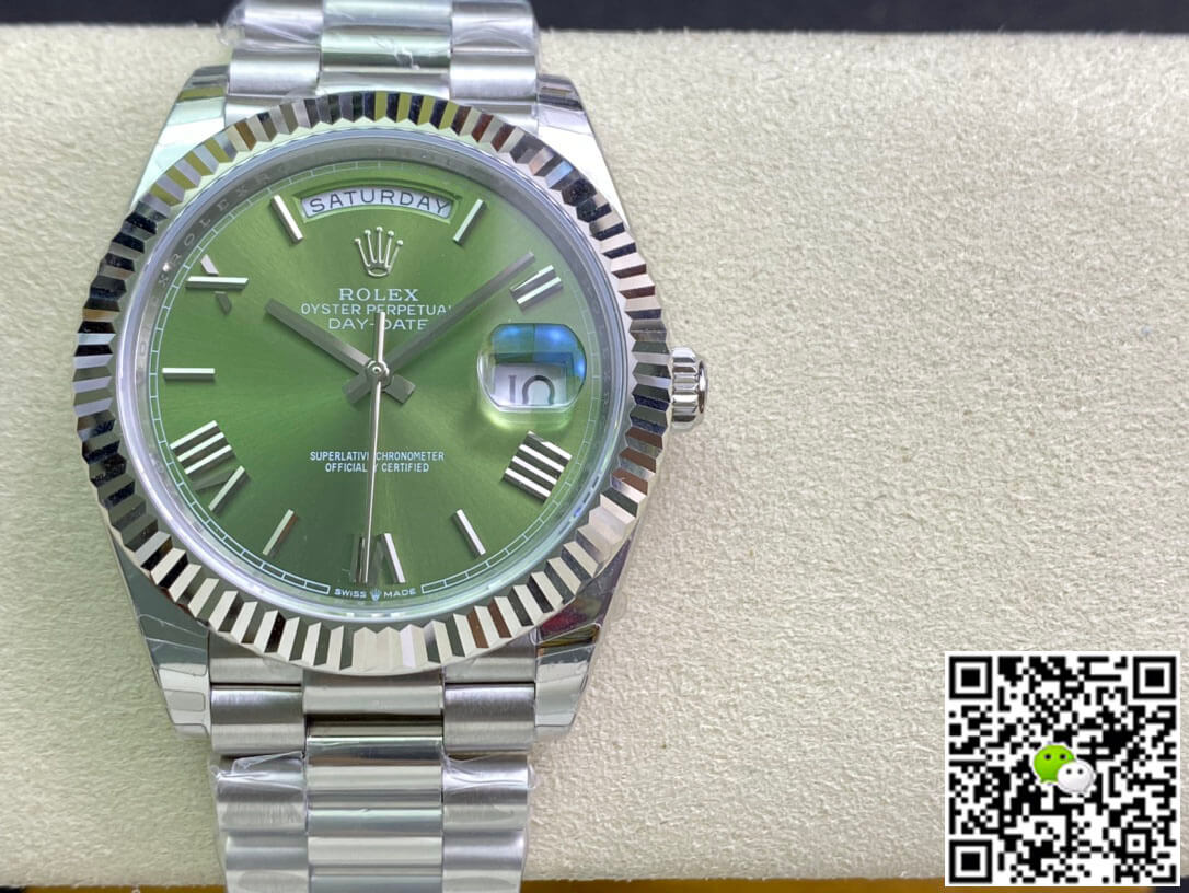 Rolex Day Date M228239-0033 EW Factory Olive Green Dial