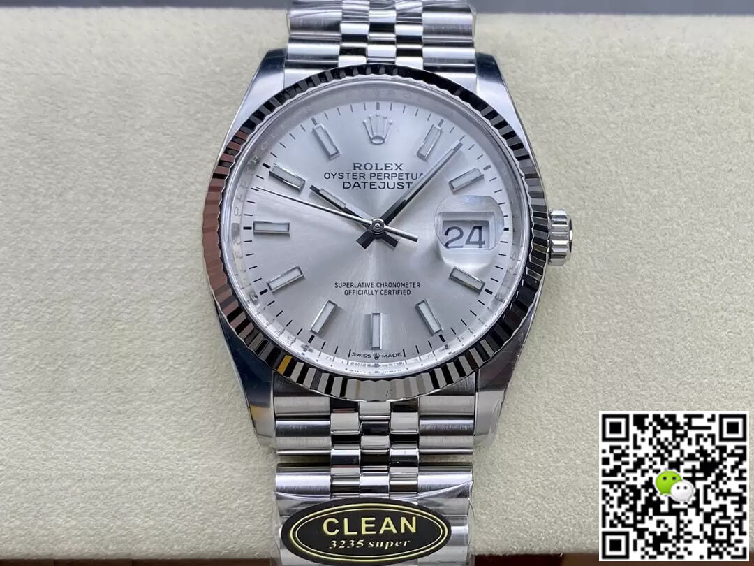 Rolex Datejust M126234-0013 36MM Clean Factory Silver Dial