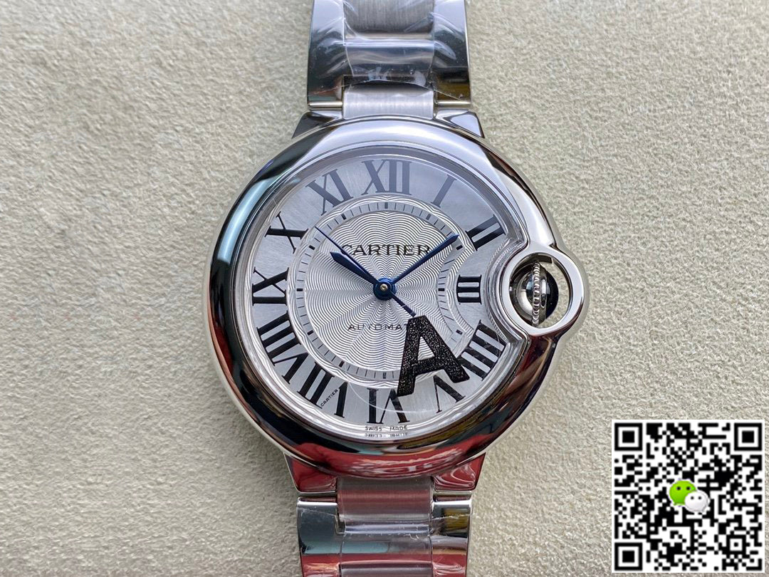 Ballon Bleu De Cartier 33MM W6920071 V6 Factory White Dial