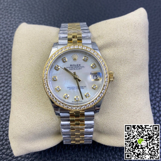 Rolex Datejust M278383RBR-0028 31MM EW Factory Diamond Bezel