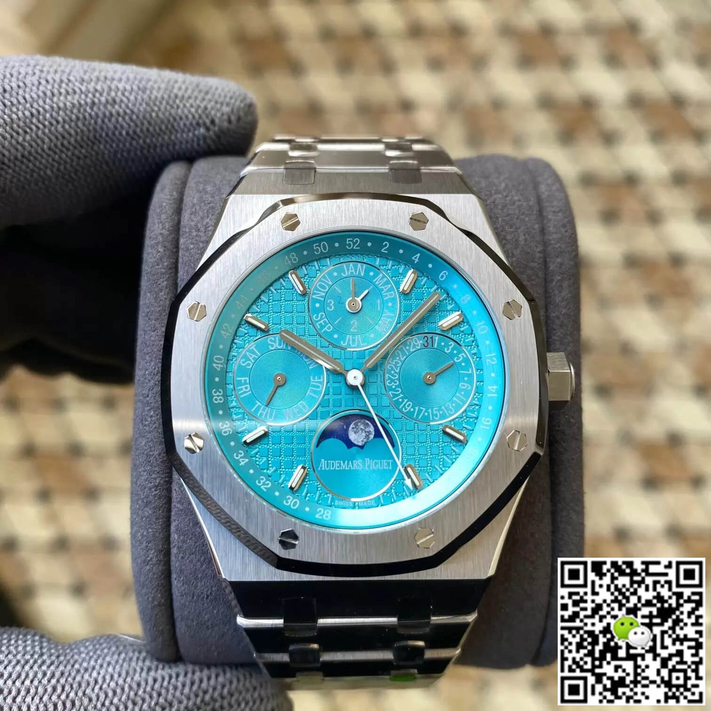 Audemars Piguet Royal Oak 26613ST.OO.1220ST.01 APS Factory Cyan Blue Dial