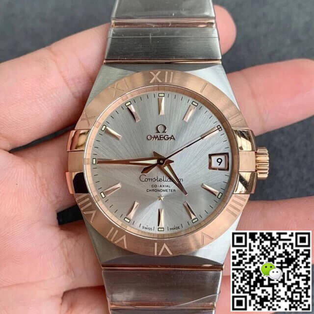 Omega Constellation 123.20.38.21.02.001 VS Factory Gold Bezel