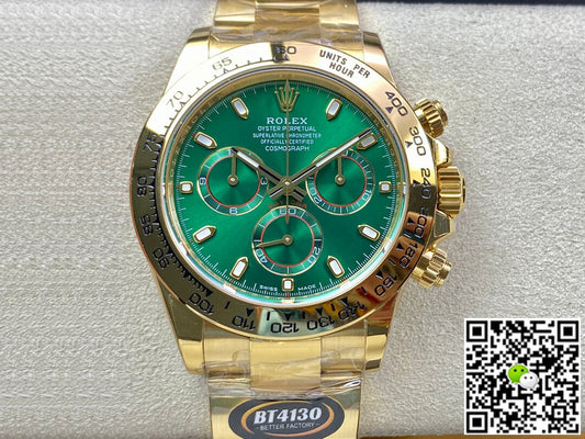 Rolex Daytona M116508-0013 BT Factory Yellow Gold Green Dial