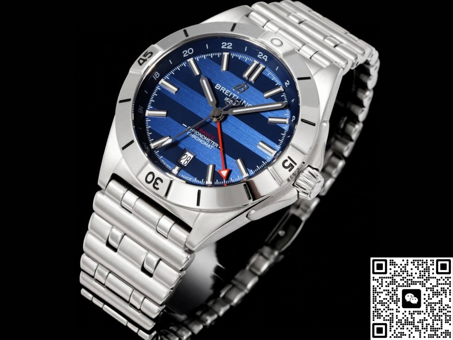 Breitling Chronomat A323989B1C1A1 BLS Factory Dual Time Zone