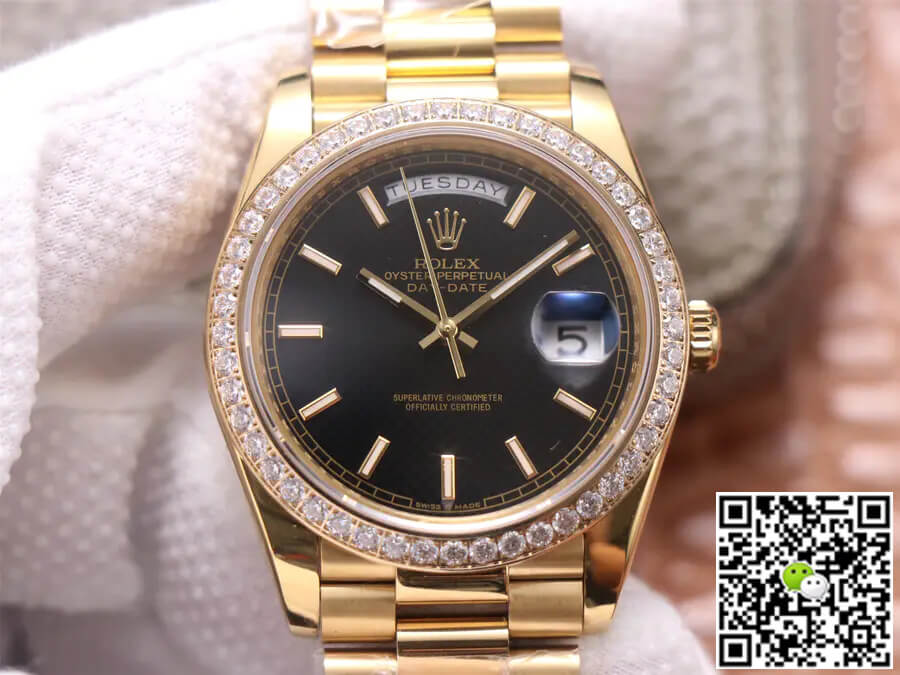 Rolex Day Date 40MM EW Factory Yellow Gold Diamond