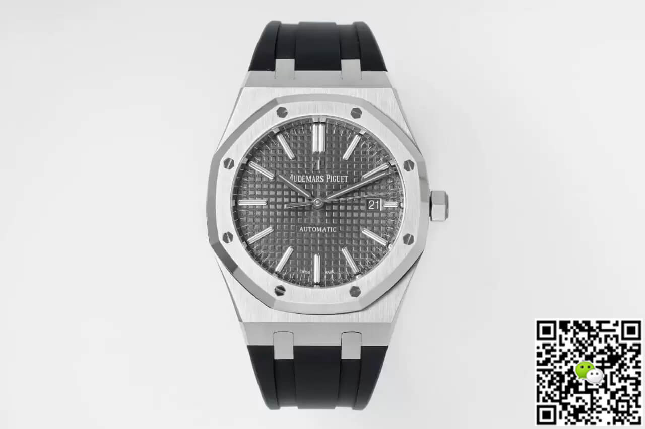 Audemars Piguet Royal Oak 15400 APS Factory Gray Dial Rubber Strap