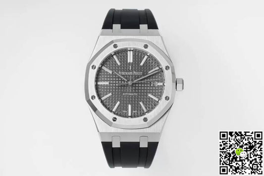 Audemars Piguet Royal Oak 15400 APS Factory Gray Dial Rubber Strap