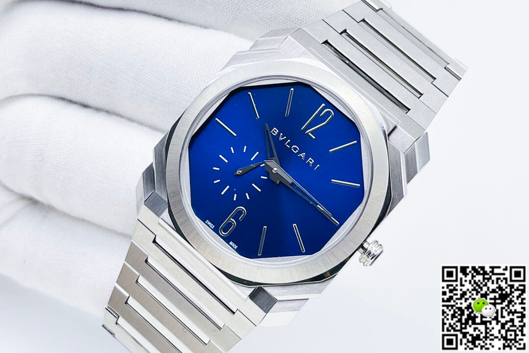 Bvlgari Octo Finissimo 103431 BV Factory Stainless Steel Blue Dial