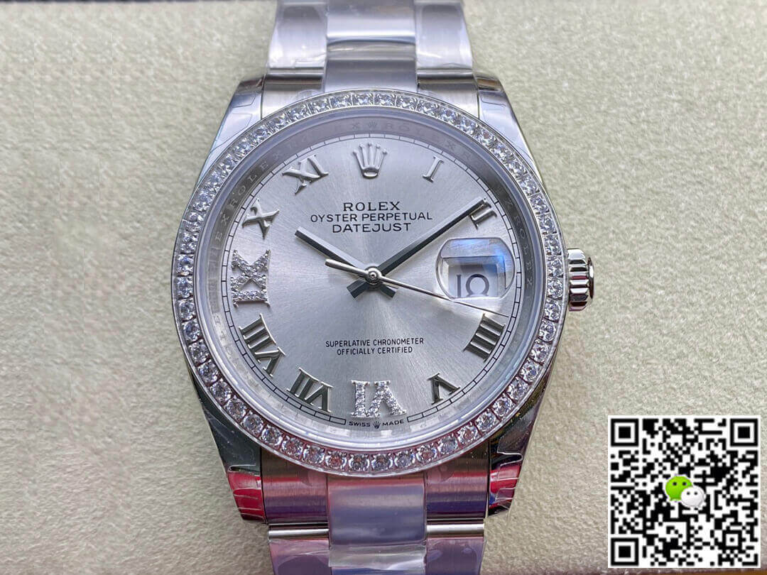 Rolex Datejust M126284RBR-0022 EW Factory Diamond-set Bezel