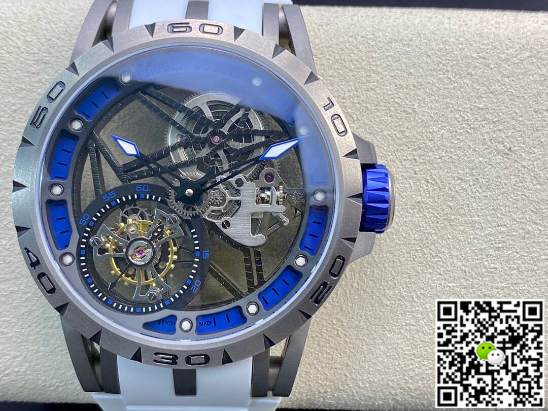 Roger Dubuis Excalibur RDDBEX0479 BBR Factory Tourbillon Rubber Strap