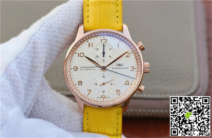 IWC Portuguese ZF Factory Yellow Cowhide Strap