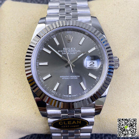 Rolex Datejust M126334-0014 Clean Factory Grey Dial 904L Stainless Steel