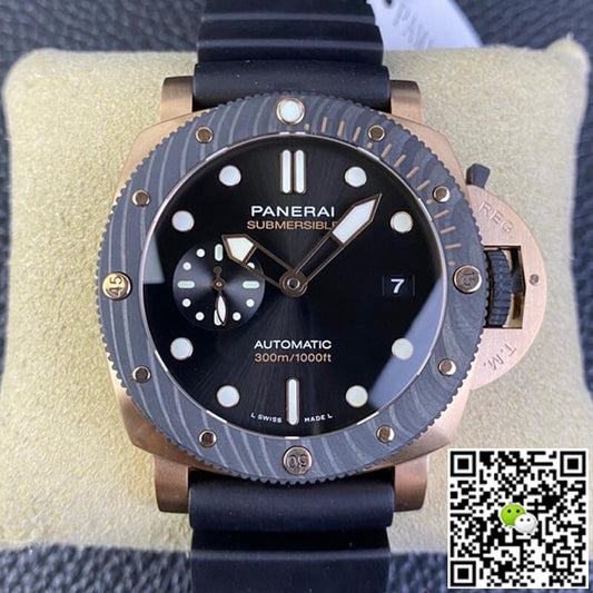 SBF Panerai Submersible PAM01070 VS Factory Carbon Fiber Bezel