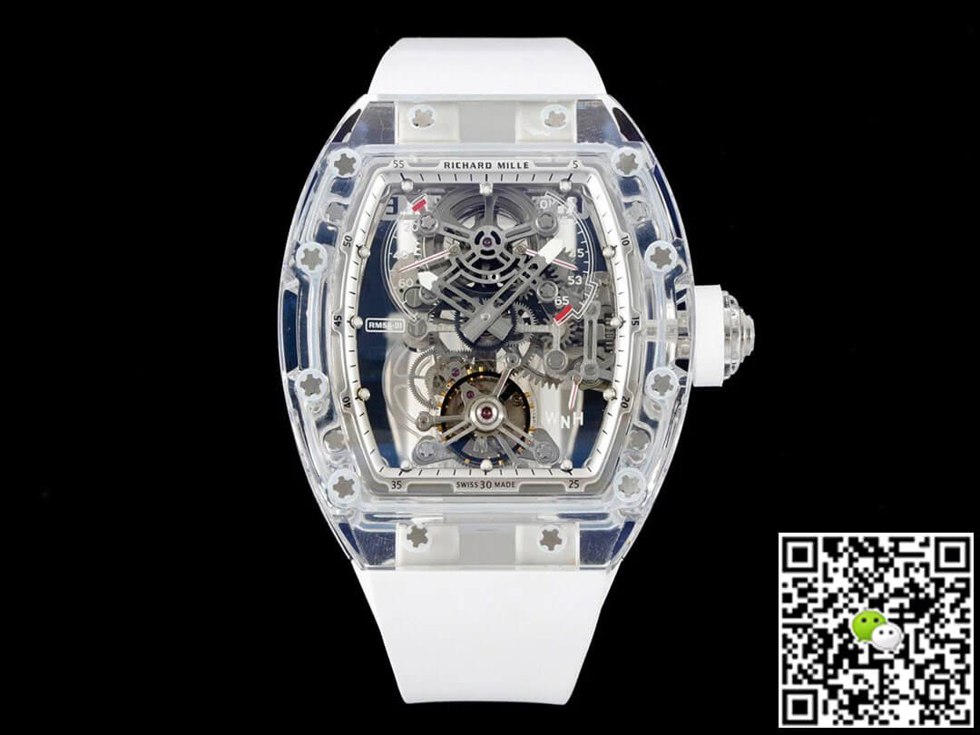 Richard Mille RM 56-01 Tourbillon RM Factory White Rubber Strap