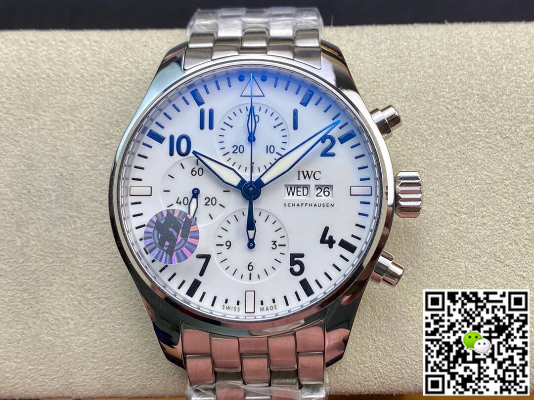 IWC Pilot 3777 ZF Factory Stainless Steel White Dial