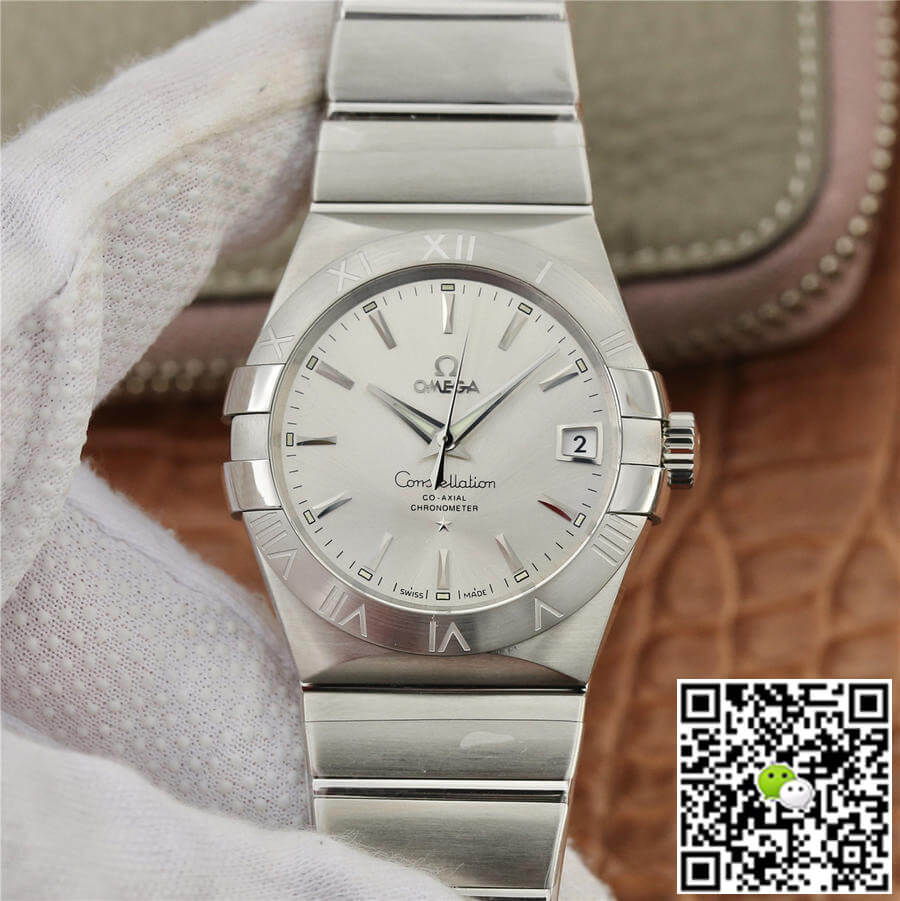 Omega Constellation 123.10.38.21.02.001 VS Factory Silvery White Dial