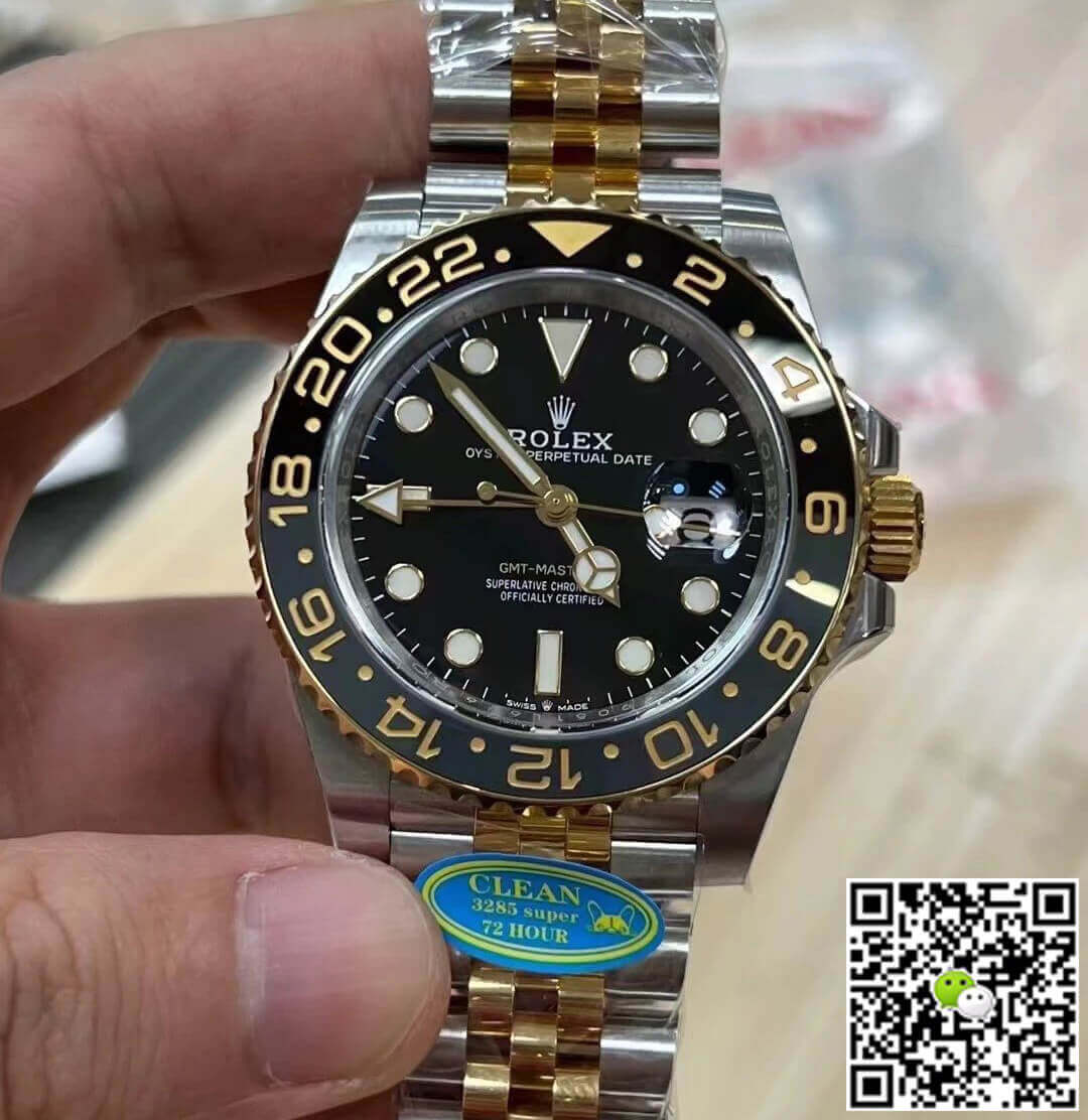 Rolex GMT Master II M126713grnr-0001 Clean Factory Black Dial