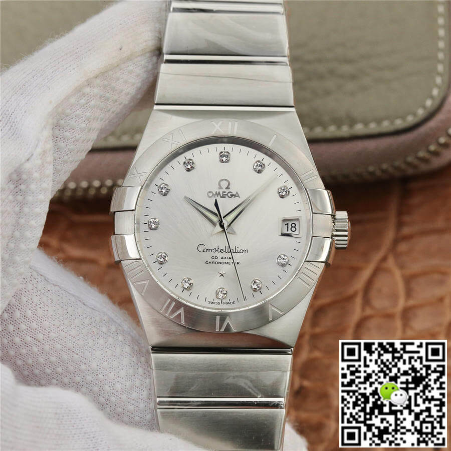 Omega Constellation 123.10.38.21.52.001 VS Factory Silver Dial