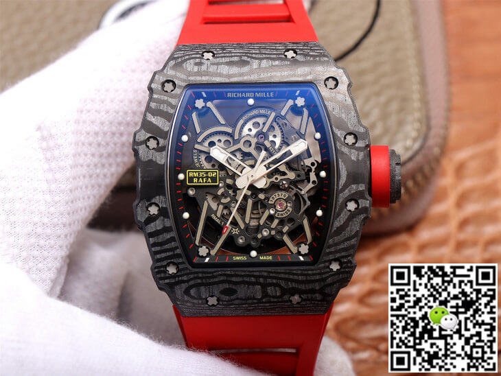 Richard Mille RM35-02 ZF Factory Red Rubber Strap