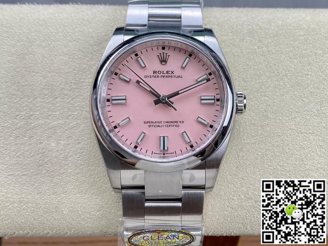 Rolex Oyster Perpetual M126000-0008 36MM Clean Factory Pink Dial