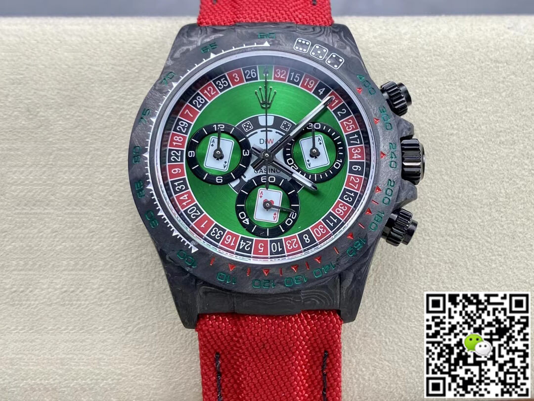 Rolex Daytona Cosmograph Carbon Fiber Diw Custom Version Noob Factory Green Dial