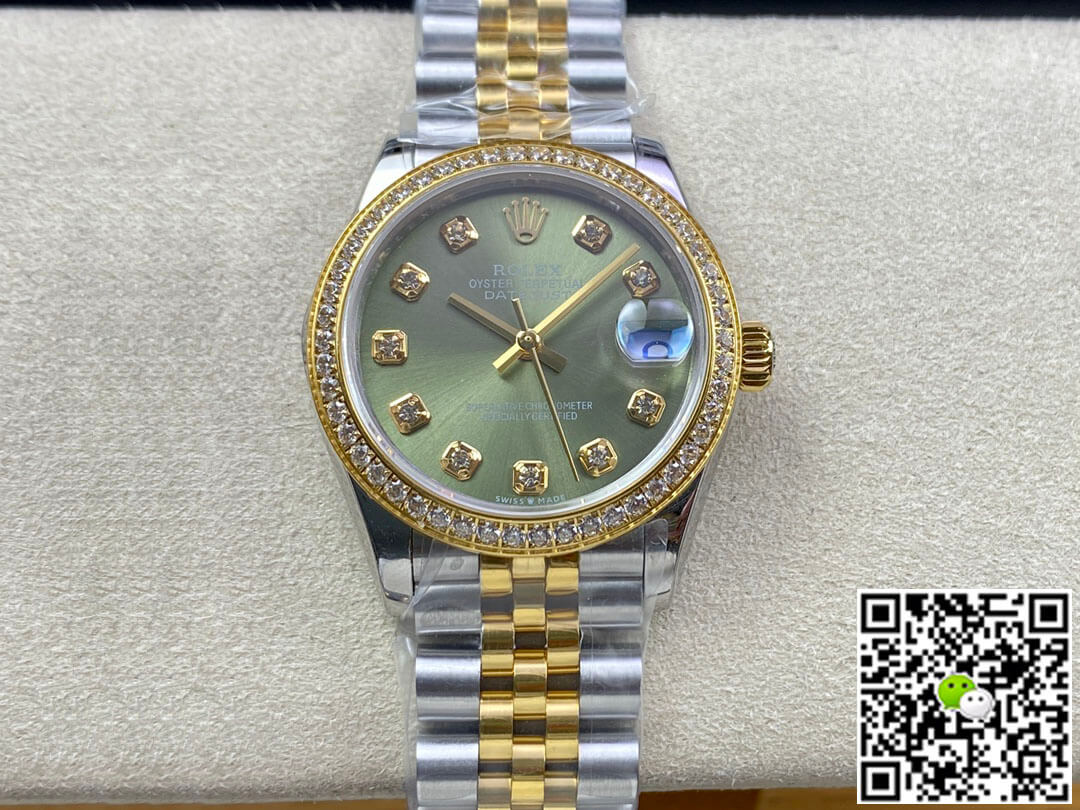 Rolex Datejust M278383RBR-0030 31MM EW Factory Green Dial