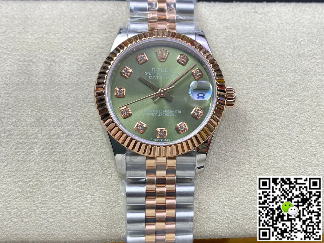 Rolex Datejust 31MM EW Factory Green Dial