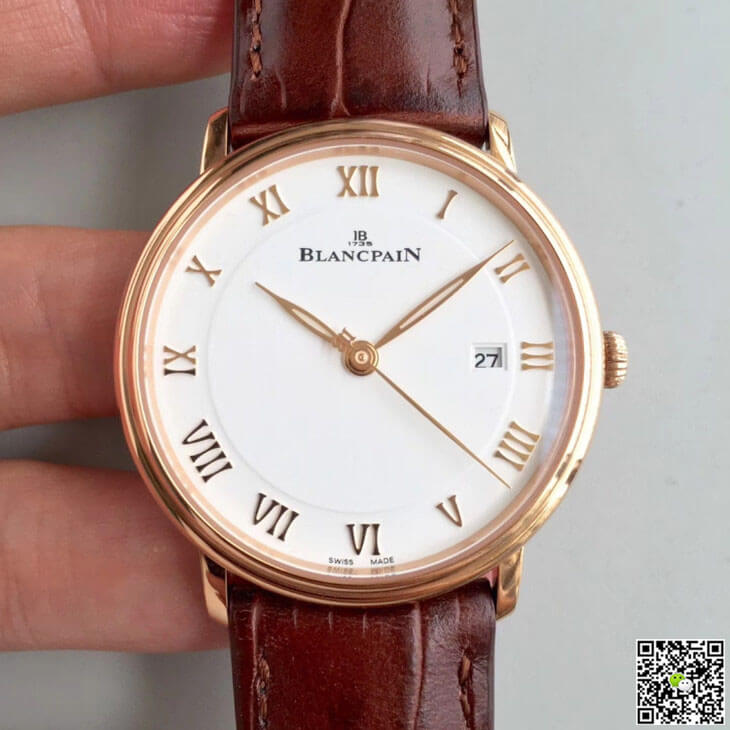 Blancpain Villeret 6651-3642-55B ZF Factory Rose Gold White Dial