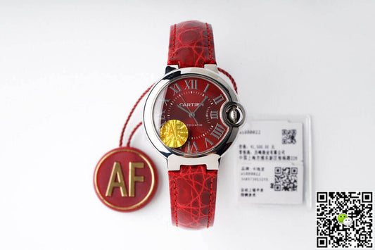 Ballon Bleu De Cartier WSBB0022 33MM AF Factory Red Strap