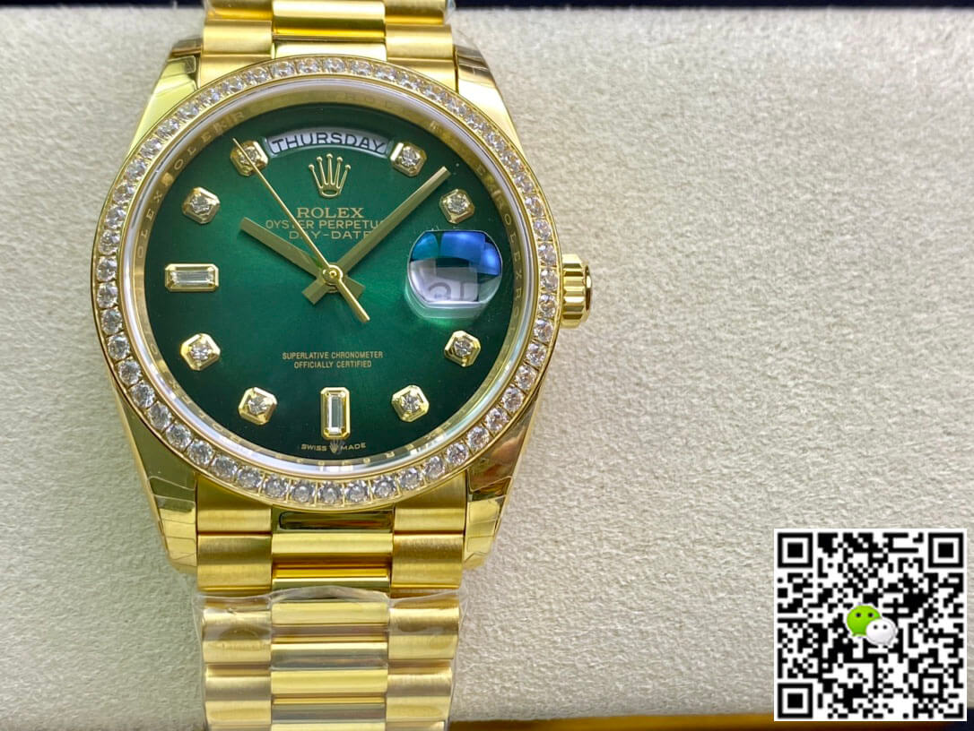 Rolex Day Date M128348RBR-0035 EW Factory Yellow Gold