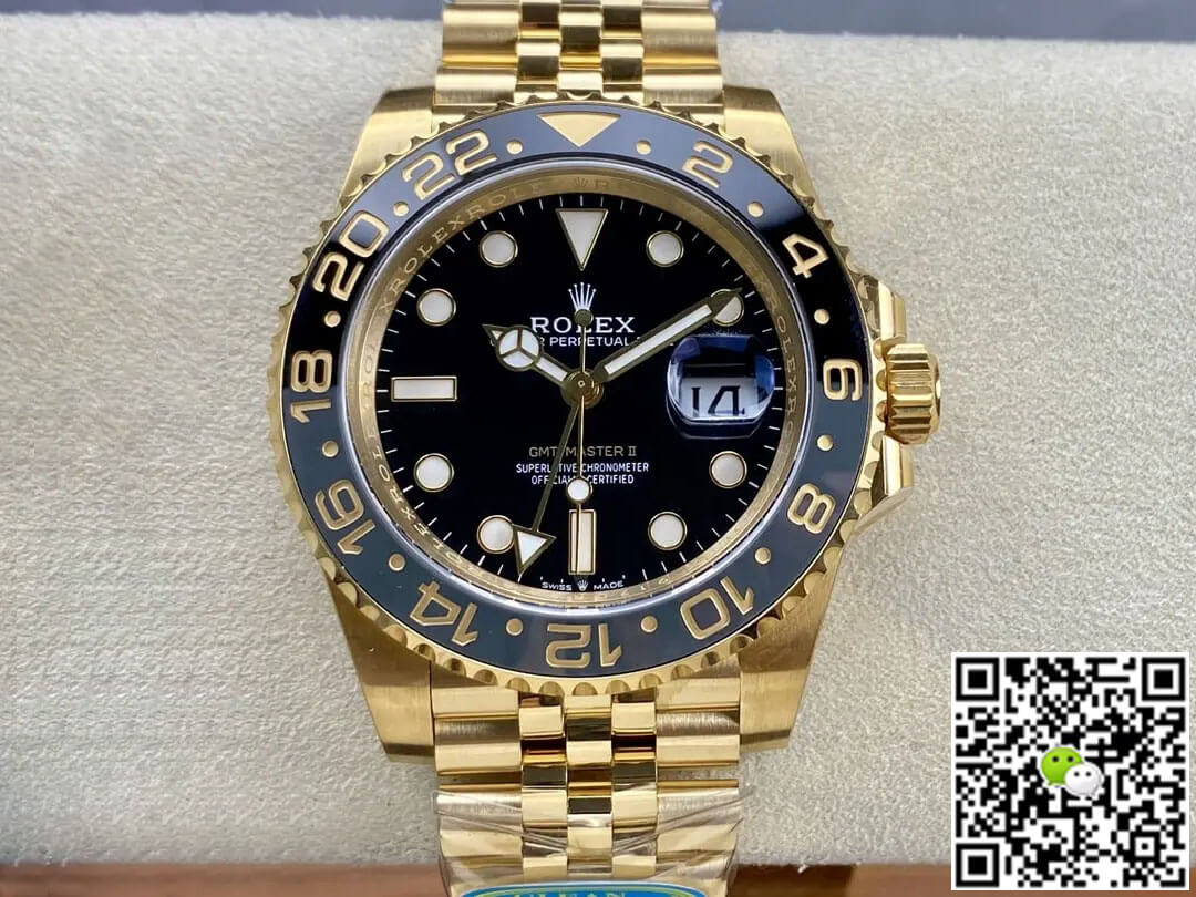 Rolex GMT Master II M126718GRNR-0001 Clean Factory Yellow Gold