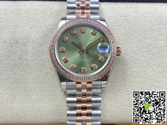 Rolex Datejust 31MM EW Factory Diamond-set Green Dial