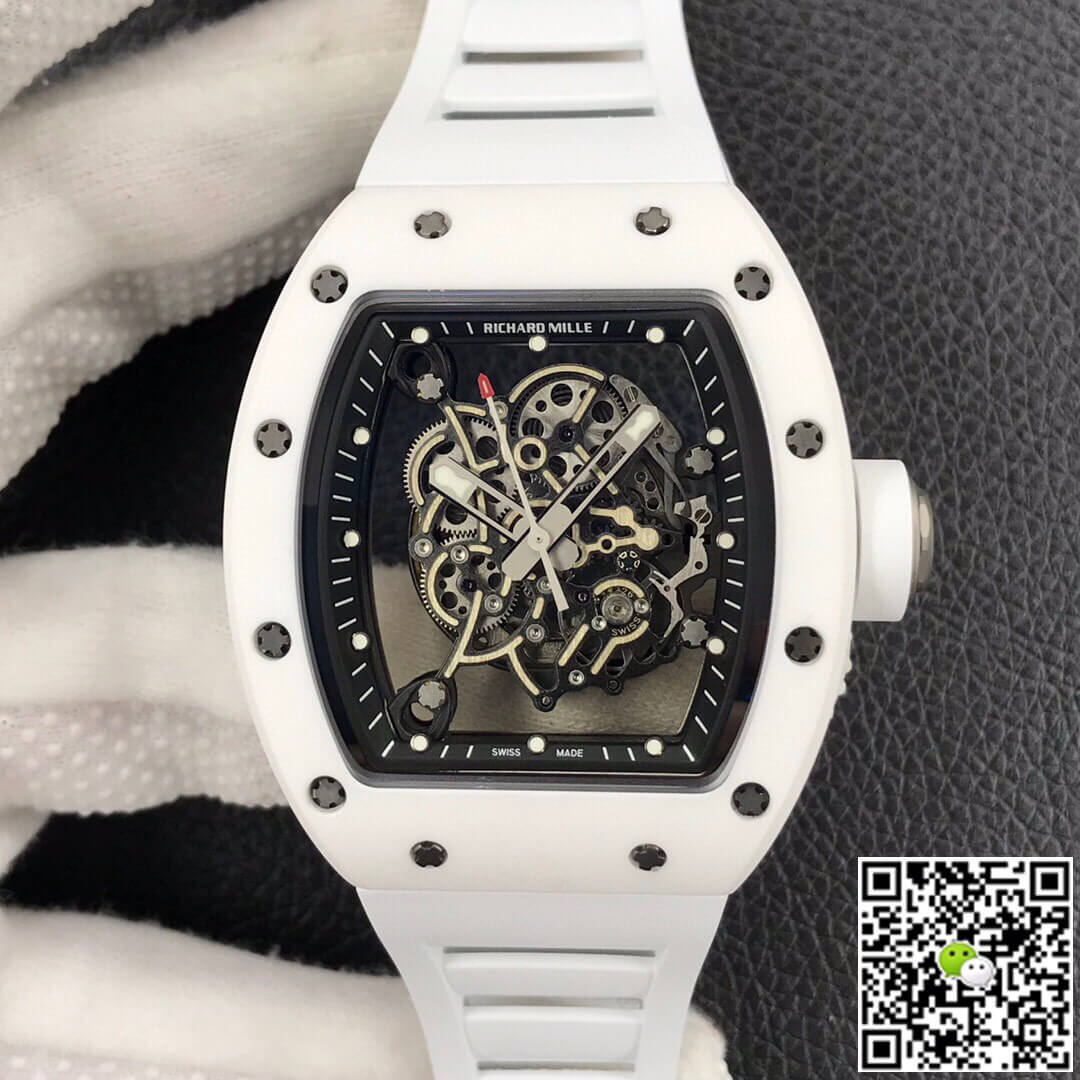 Richard Mille RM055 ZF Factory White Ceramic