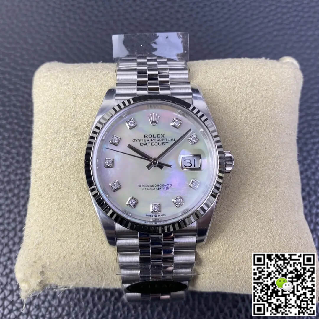 Rolex Datejust M126234-0019 36MM Clean Factory Mother-of-pearl Dial