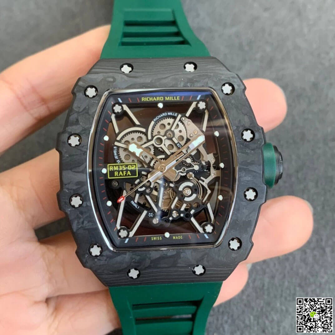 Richard Mille RM035-02 KV Factory V3 Carbon Fiber Green Strap