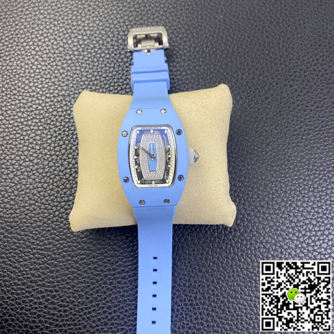 Richard Mille RM 07-01 RM Factory Blue Rubber Strap