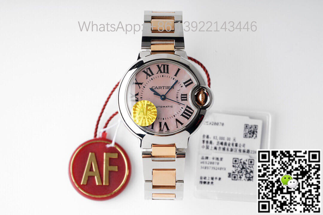 Ballon Bleu De Cartier W6920070 AF Factory Pink Mother-Of-Pearl Dial