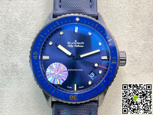 Blancpain Fifty Fathoms 5000-0240-O52A GF Factory Blue Bezel