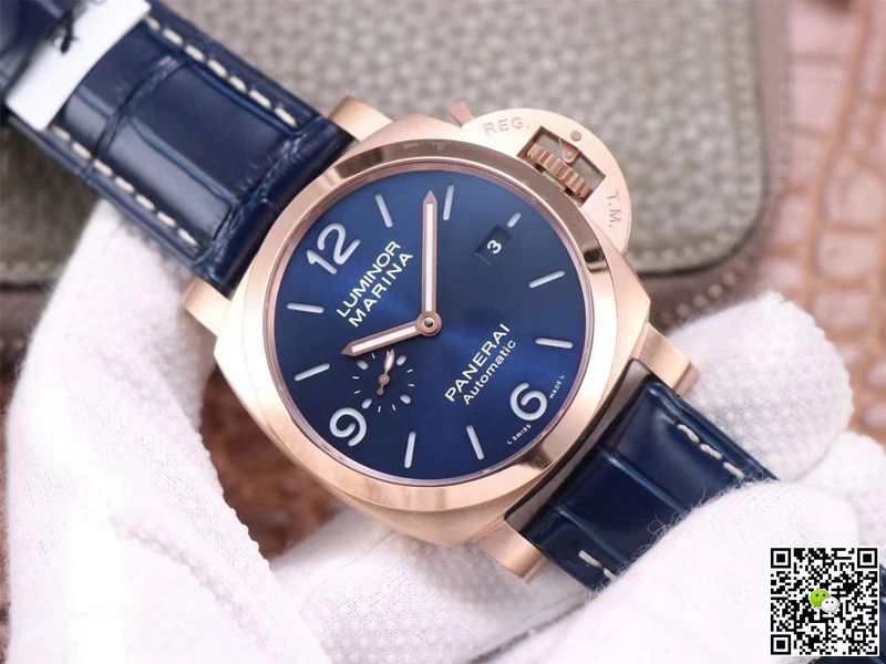 Panerai Luminor Marina Goldtech PAM01112 VS Factory Blue Dial