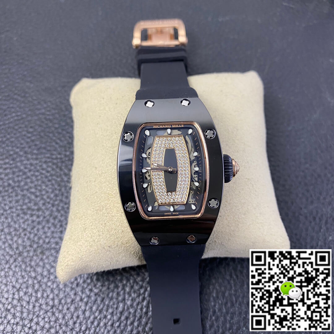 Richard Mille RM 07-01 RM Factory Blue Ceramic Black Strap