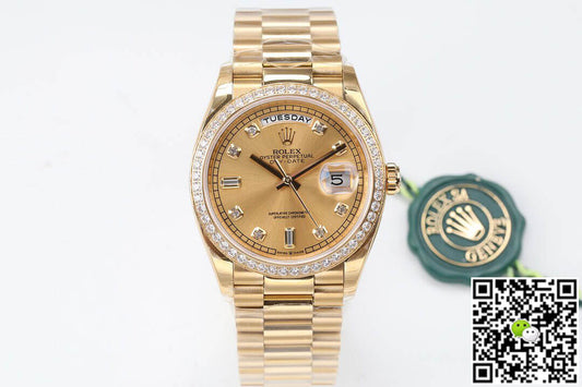 Rolex Day Date M128348RBR-0008 EW Factory Yellow Gold