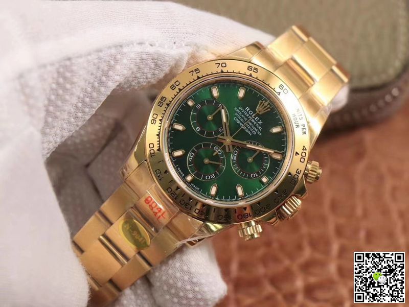 Rolex Daytona M116508-0013 Noob Factory Green Dial 4130 Movement