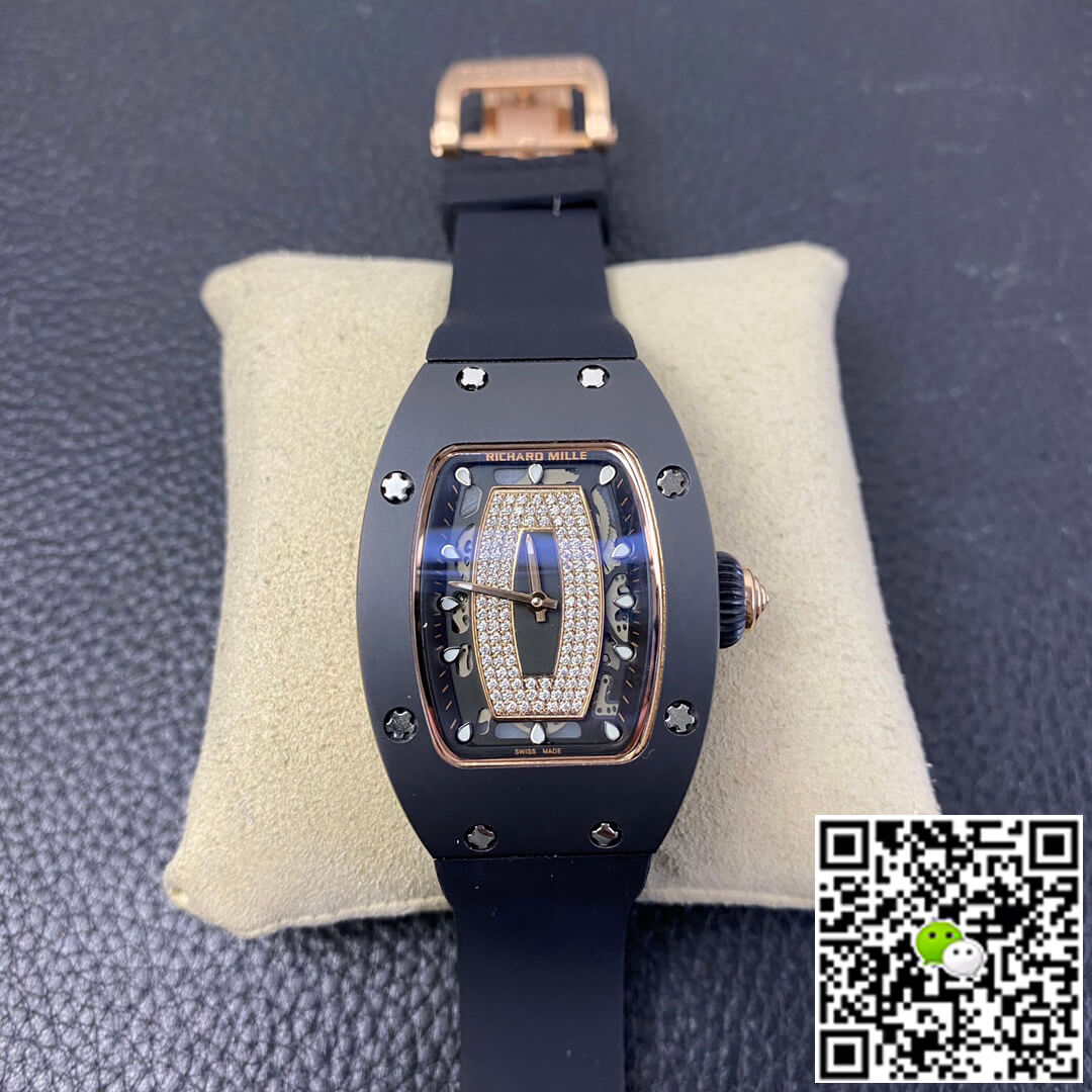 Richard Mille RM 07-01 RM Factory Black Rubber Strap