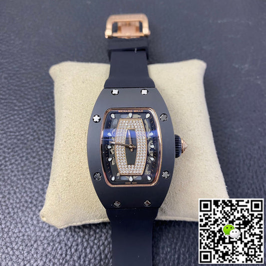 Richard Mille RM 07-01 RM Factory Black Rubber Strap