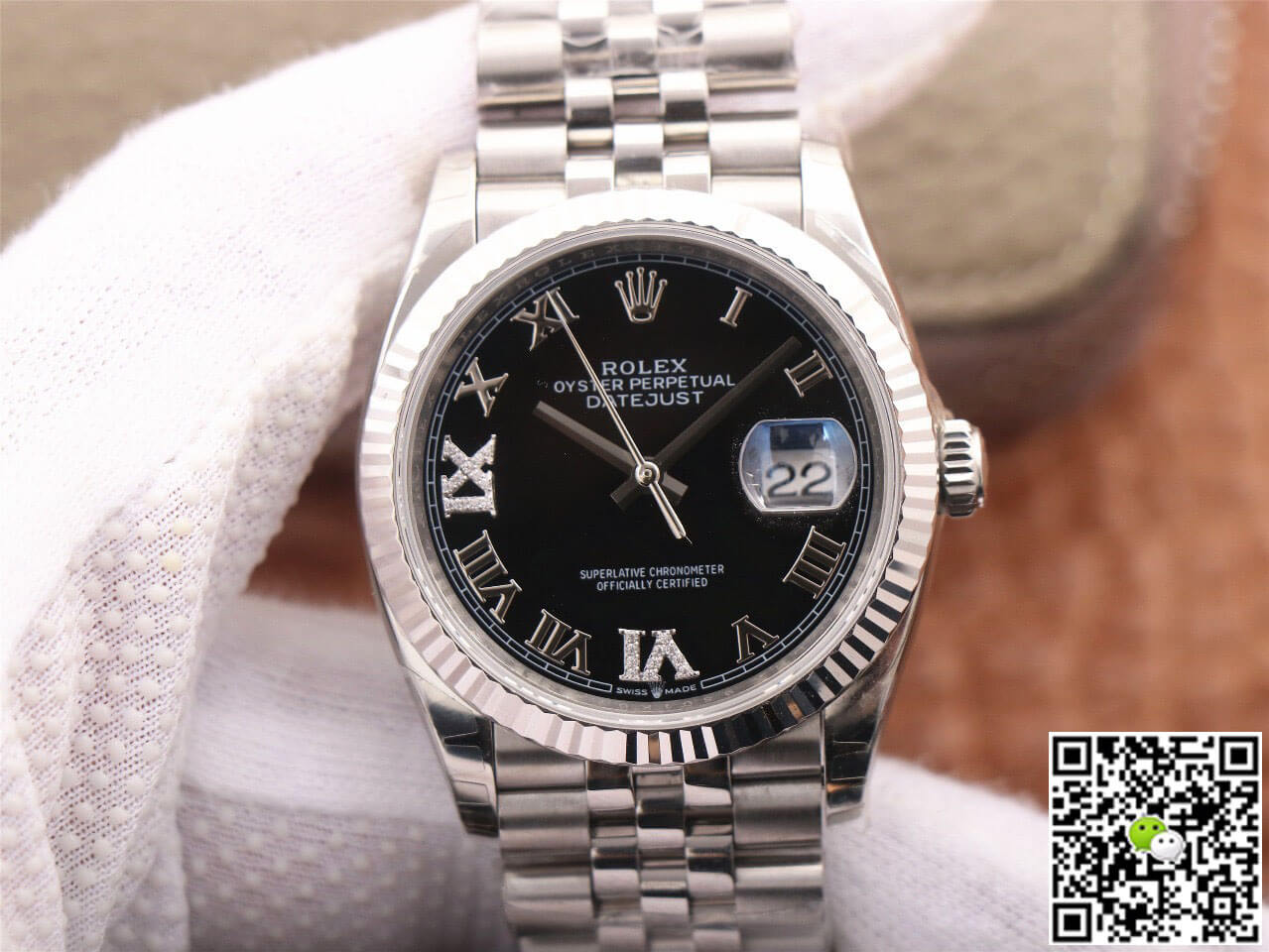 Rolex Datejust M126233 EW Factory Black Diamond-set Dial