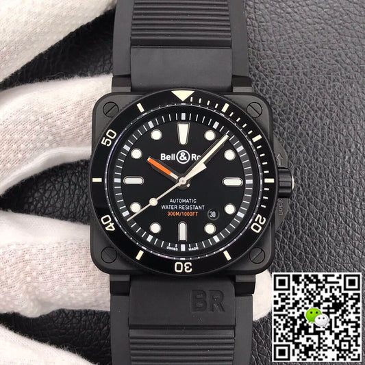 Bell & Ross BR0392-D-BL-CE/SRB Ceramic Case