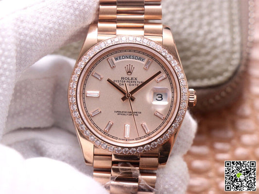 Rolex Day-Date M228345RBR-0007 EW Factory Diamond Dial