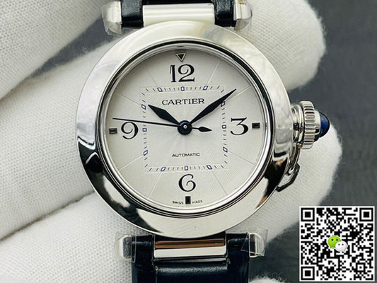 Cartier Pasha WSPA0012 35MM BV Factory Leather Strap